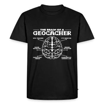 Geocaching - T-shirt Premium bio Homme - noir - Devant - Nico (187cm)
