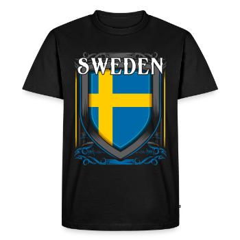 Sweden - Men's Premium Organic T-Shirt - black - Front - Nico (187cm)
