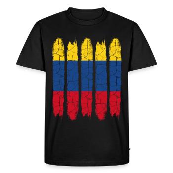 Colombie - T-shirt Premium bio Homme - noir - Devant - Nico (187cm)