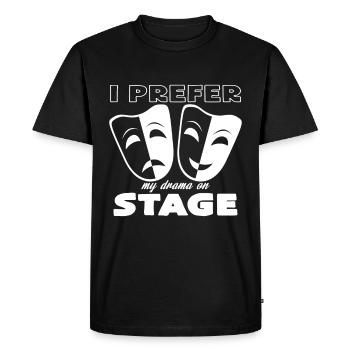 théâtre - T-shirt Premium bio Homme - noir - Devant - Nico (187cm)