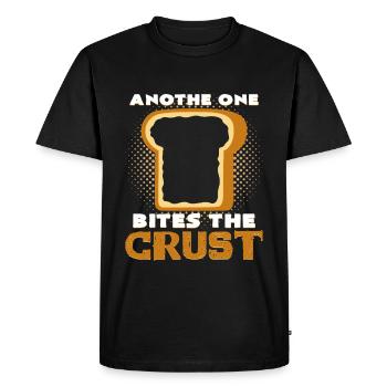 Toasted bread pun - Men's Premium Organic T-Shirt - black - Front - Nico (187cm)