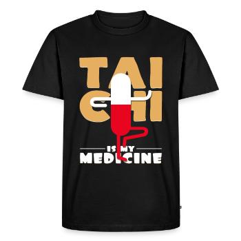 Tai chi - T-shirt Premium bio Homme - noir - Devant - Nico (187cm)