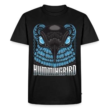 humming-bird - Men's Premium Organic T-Shirt - black - Front - Nico (187cm)