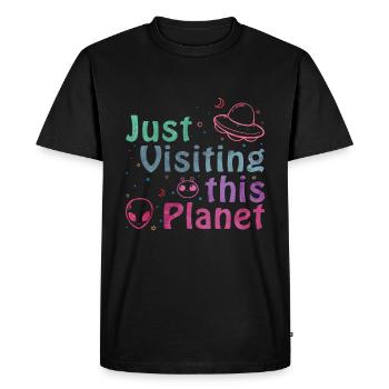 Alien - T-shirt Premium bio Homme - noir - Devant - Nico (187cm)