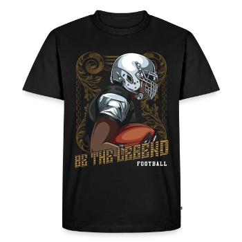 football - T-shirt Premium bio Homme - noir - Devant - Nico (187cm)