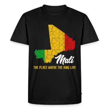 Mali - T-shirt Premium bio Homme - noir - Devant - Nico (187cm)