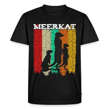 Suricate - T-shirt Premium bio Homme - noir - Devant - Nico (187cm)