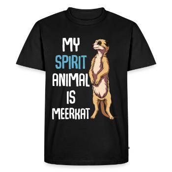 Suricate - T-shirt Premium bio Homme - noir - Devant - Nico (187cm)