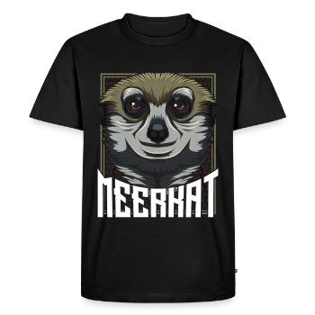 Suricate - T-shirt Premium bio Homme - noir - Devant - Nico (187cm)