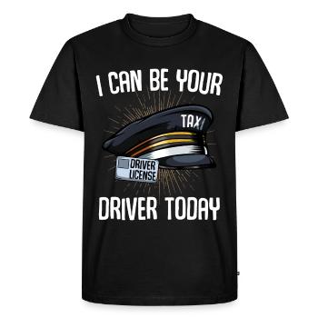 taxi - Men's Premium Organic T-Shirt - black - Front - Nico (187cm)
