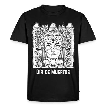 Jour des morts - T-shirt Premium bio Homme - noir - Devant - Nico (187cm)