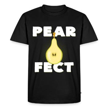 pear - Men's Premium Organic T-Shirt - black - Front - Nico (187cm)