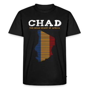 Chad - Men's Premium Organic T-Shirt - black - Front - Nico (187cm)