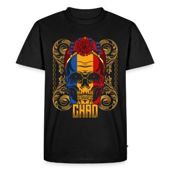 Chad - Men's Premium Organic T-Shirt - black - Front - Nico (187cm)