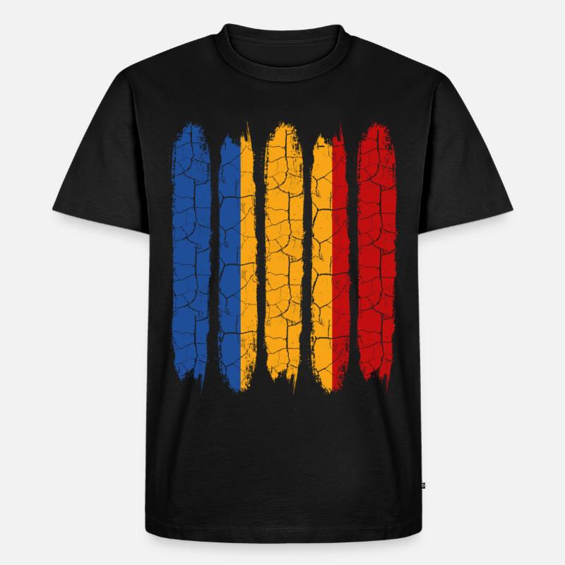 Tschad - Männer Premium Bio T-Shirt - Schwarz