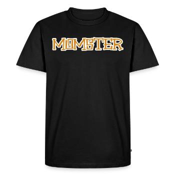 Momster Funny Halloween Costume with Pun - Men's Premium Organic T-Shirt - black - Front - Nico (187cm)