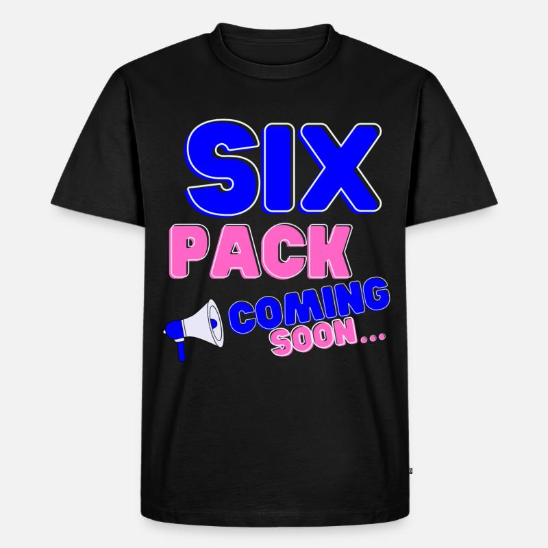Six Pack Coming Soon 35 - Männer Premium Bio T-Shirt - Schwarz