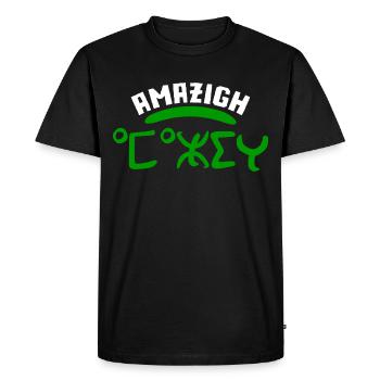 Amazigh - Men's Premium Organic T-Shirt - black - Front - Nico (187cm)