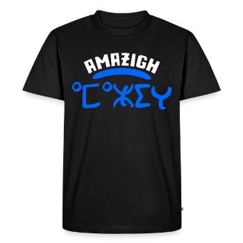 Amazigh Berber Imazighen Rif Kabylie Chleuh Morocco - Men's Premium Organic T-Shirt - black - Front - Nico (187cm)