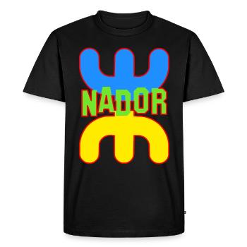 La ville de Nador - T-shirt Premium bio Homme - noir - Devant - Nico (187cm)