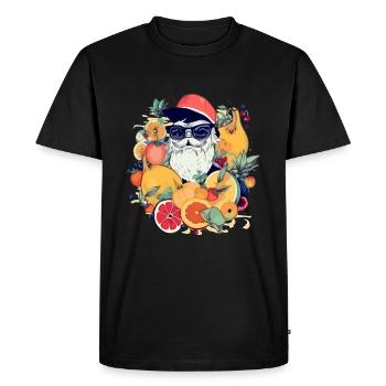 Grandpa fruits - Men's Premium Organic T-Shirt - black - Front - Nico (187cm)