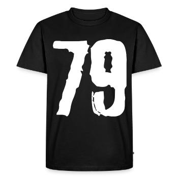 Maillot à 79 numéros - T-shirt Premium bio Homme - noir - Devant - Nico (187cm)