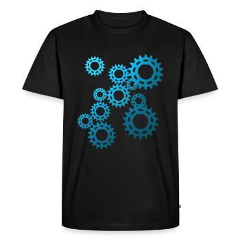Vélo, vélo de route, VTT, homme, cyclisme, cadeau - T-shirt Premium bio Homme - noir - Devant - Nico (187cm)