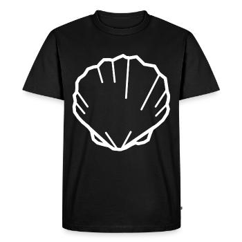 coquille blanche - T-shirt Premium bio Homme - noir - Devant - Nico (187cm)