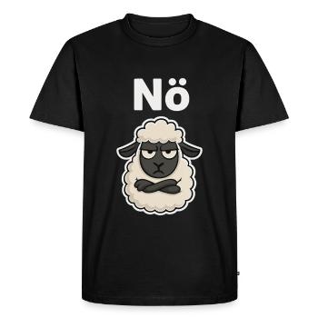 Nope mouton drôle dicton design - T-shirt Premium bio Homme - noir - Devant - Nico (187cm)