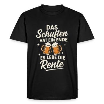 Longue vie à la retraite - Design de retraite amusant - T-shirt Premium bio Homme - noir - Devant - Nico (187cm)