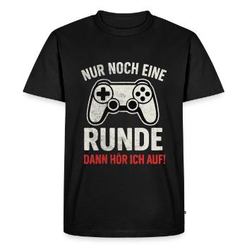 Encore une partie de jeu - T-shirt Premium bio Homme - noir - Devant - Nico (187cm)