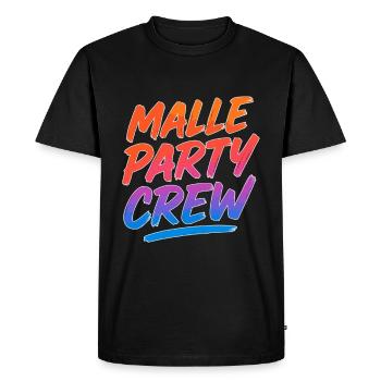 Malle Party Crew – Chemise de groupe - T-shirt Premium bio Homme - noir - Devant - Nico (187cm)