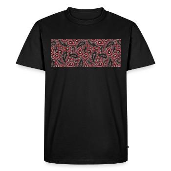 africa wax - T-shirt Premium bio Homme - noir - Devant - Nico (187cm)