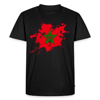 Maroc - T-shirt Premium bio Homme - noir - Devant - Nico (187cm)