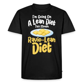 Noodles Noodle Lover Ravioli Cadeau - T-shirt Premium bio Homme - noir - Devant - Nico (187cm)