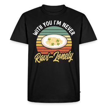 Noodles Noodle Lover Ravioli Cadeau - T-shirt Premium bio Homme - noir - Devant - Nico (187cm)