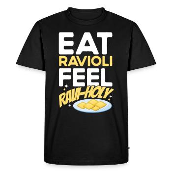 Noodles Noodle Lover Ravioli Cadeau - T-shirt Premium bio Homme - noir - Devant - Nico (187cm)