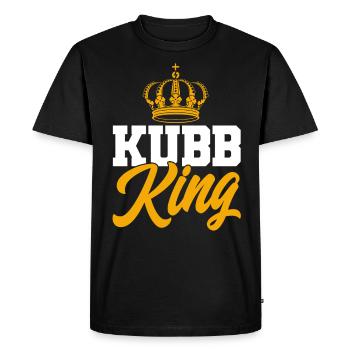Kubb Kubb King Gift - Men's Premium Organic T-Shirt - black - Front - Nico (187cm)