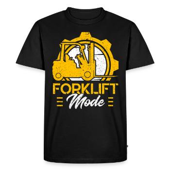 Chariot élévateur Driver Forklift Mode Cadeau - T-shirt Premium bio Homme - noir - Devant - Nico (187cm)