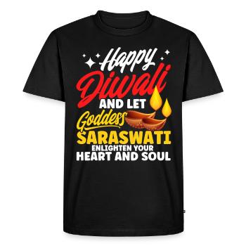 Diwali Hindus Sikh Festival of Lights Cadeau - T-shirt Premium bio Homme - noir - Devant - Nico (187cm)