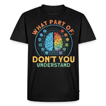 Neurobiologie Neuroscientifique Cadeau - T-shirt Premium bio Homme - noir - Devant - Nico (187cm)