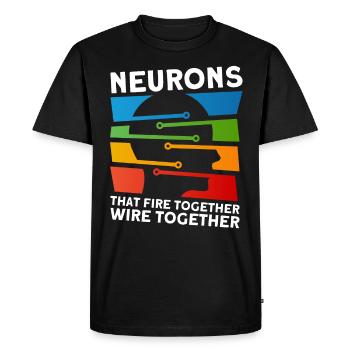 Neurobiologie Neuroscientifique Cadeau - T-shirt Premium bio Homme - noir - Devant - Nico (187cm)