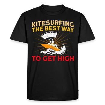 Kiteboarder Kitesurfer Kiten Kiteboard Cadeau - T-shirt Premium bio Homme - noir - Devant - Nico (187cm)