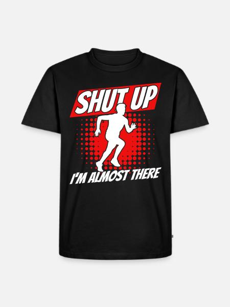 Jogging Running Runner Gift - Men's Premium Organic T-Shirt - black