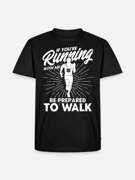 Half Marathon Jogging Running Gift - Men's Premium Organic T-Shirt - black