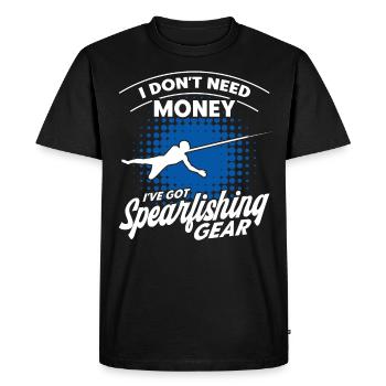 Pêche sous-marine Apnéiste Pêcheur pêcheur - T-shirt Premium bio Homme - noir - Devant - Nico (187cm)