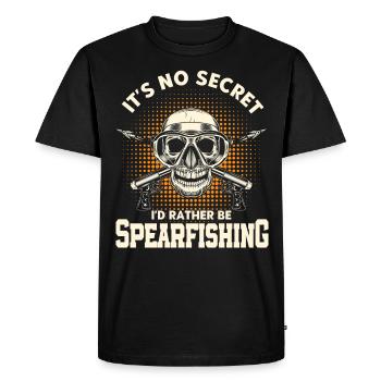 Pêche sous-marine Apnéiste Pêcheur pêcheur - T-shirt Premium bio Homme - noir - Devant - Nico (187cm)