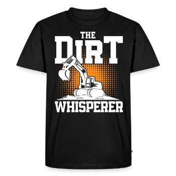 Travailleur de la construction Opérateur De construction Cadeau de construction - T-shirt Premium bio Homme - noir - Devant - Nico (187cm)