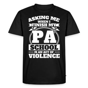 Cadeau d’étudiant en médecine adjoint d’étude - T-shirt Premium bio Homme - noir - Devant - Nico (187cm)