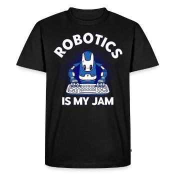 Robotics Engineer Engineer Teacher Technology - Men's Premium Organic T-Shirt - black - Front - Nico (187cm)